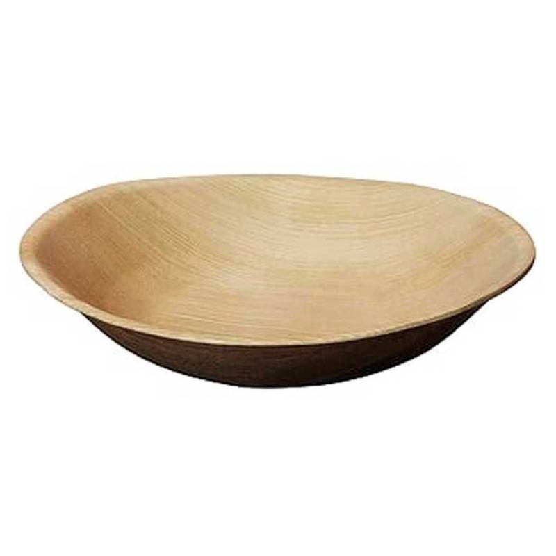 ECOSOULIFE - 12 Bowls Pequeños Diámetro 18 cm- 7", Hoja de Palma Ecosoulife