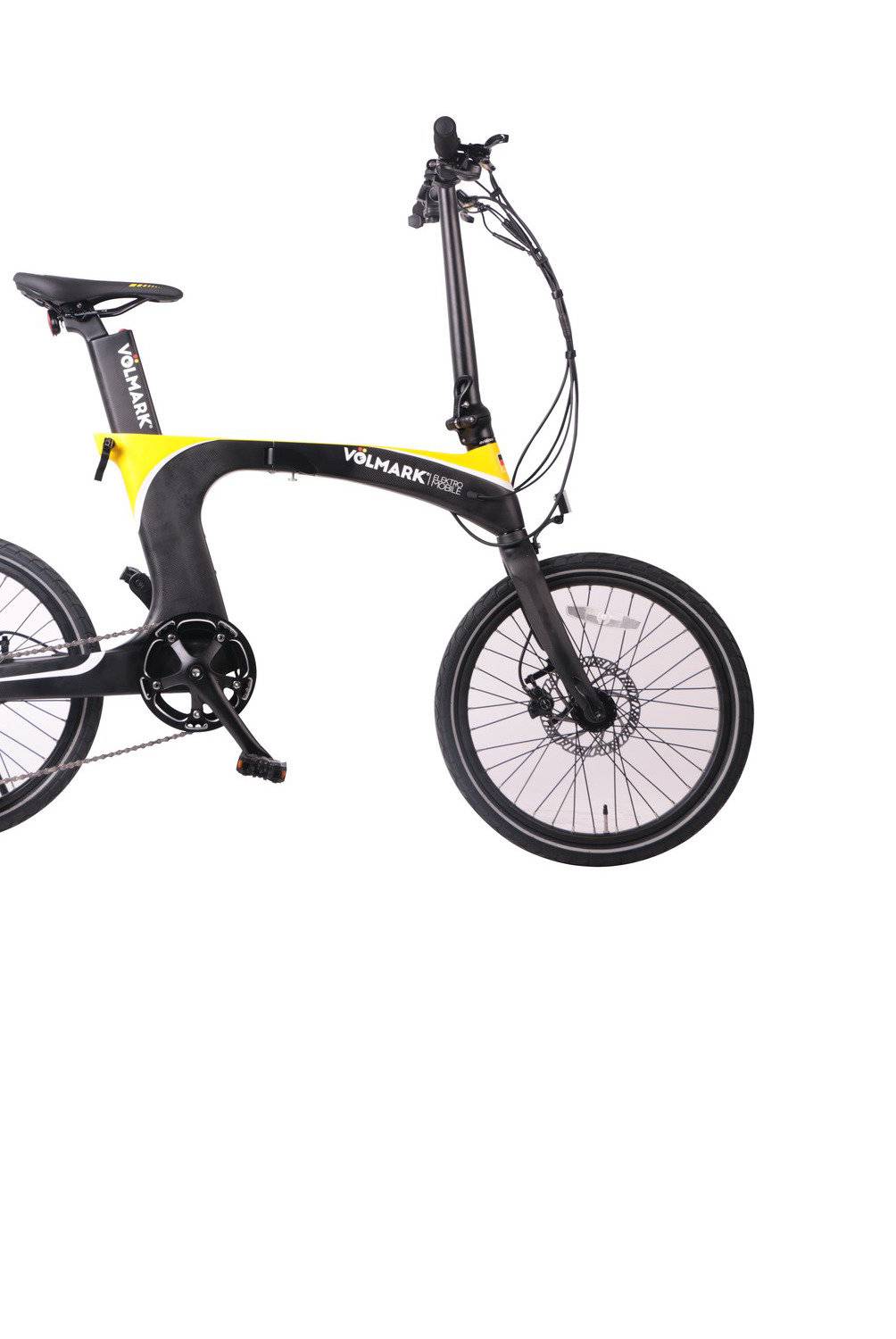 VOLMARK - Bicicleta Eléctrica Plegable Galaxy Amarilla