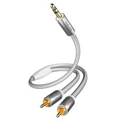 INAKUSTIK - Cable MiniPlug a 2 RCA MP3 3M