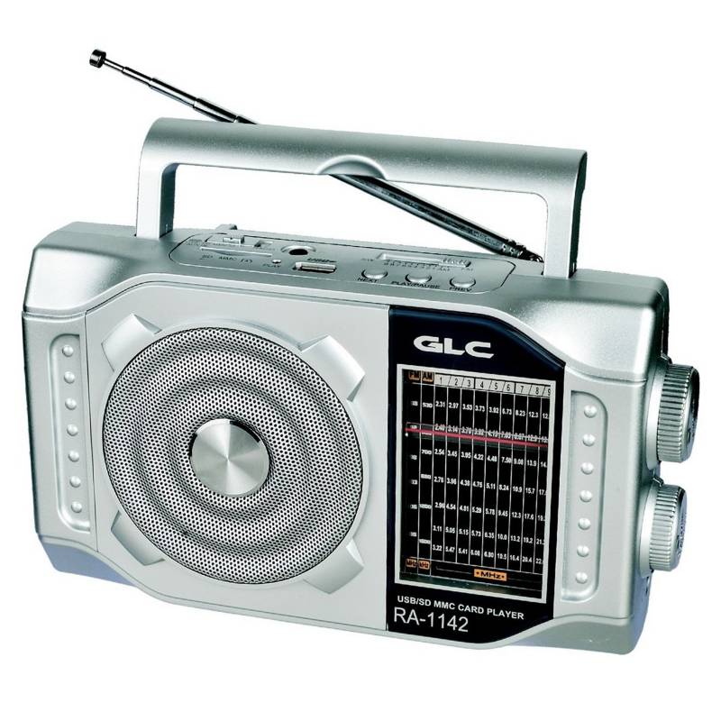 GLC - Radio Portátil AM/FM Usb/Sd