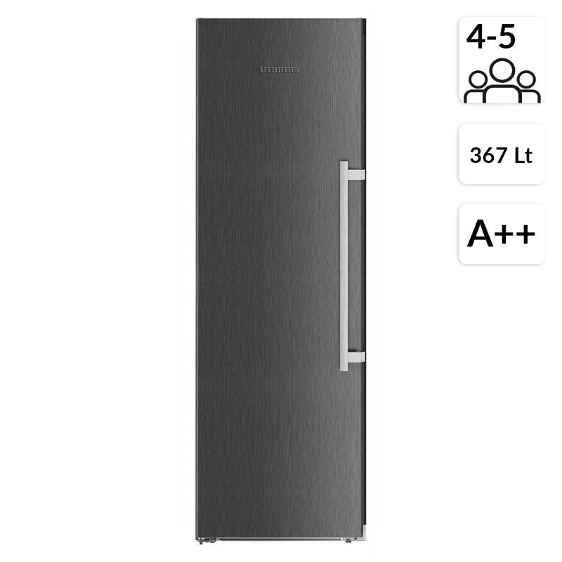 Liebherr - Refrigerador No Frost SBS Black Steel 367 Lt 4350