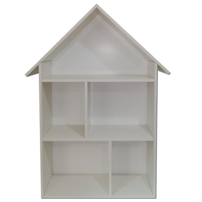 Muebles Kids Repisa Casa Infantil, Large White Wooden Montessori Bookcase Dollhouse Toy Storage