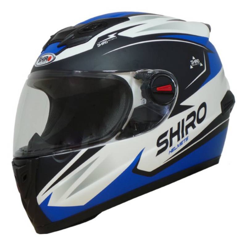 Shiro Helmets Casco Moto Shiro SH-821 Blanco-azul mate |