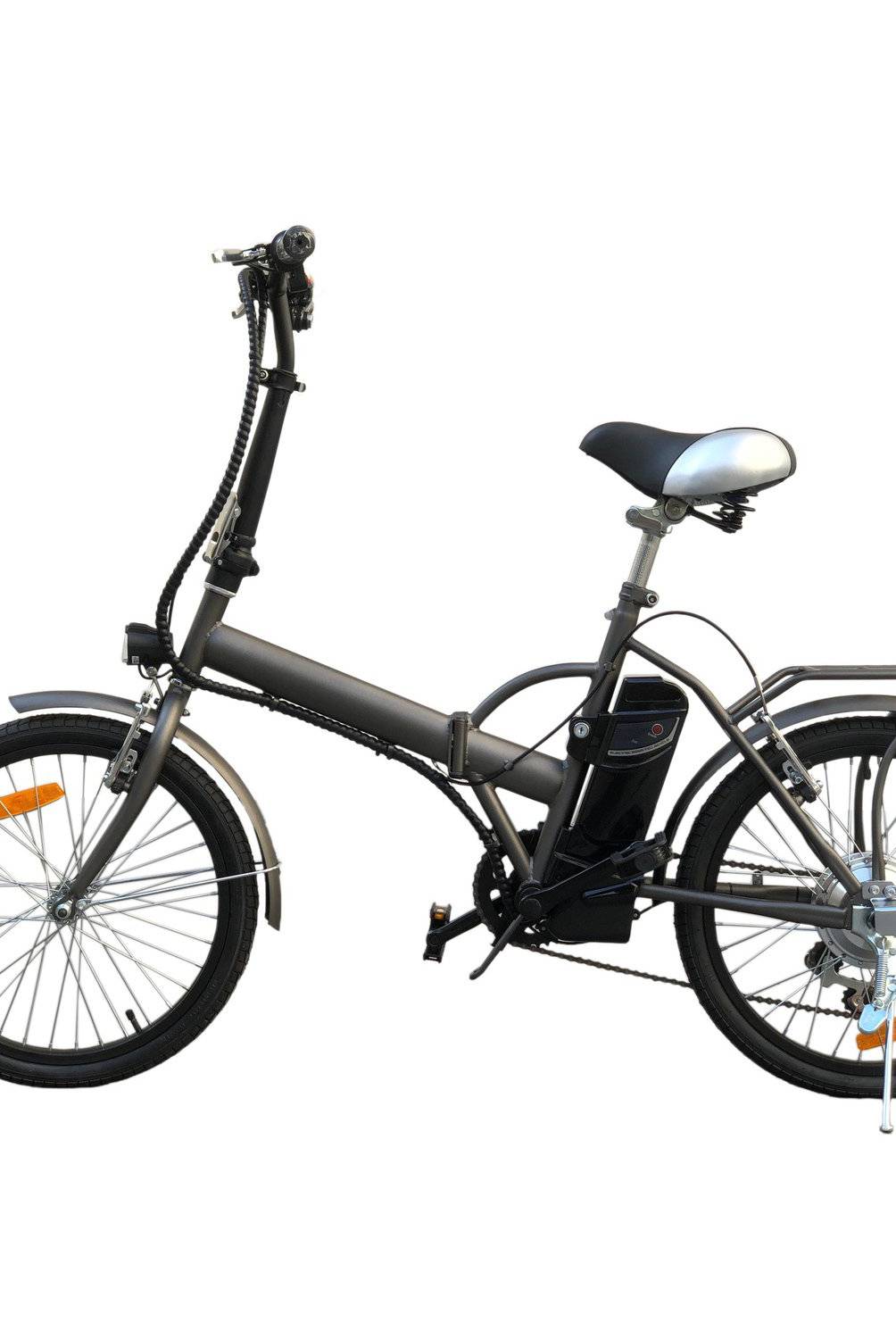 ZODIN - Bicicleta Aro 20" Electrica Plegable Gris