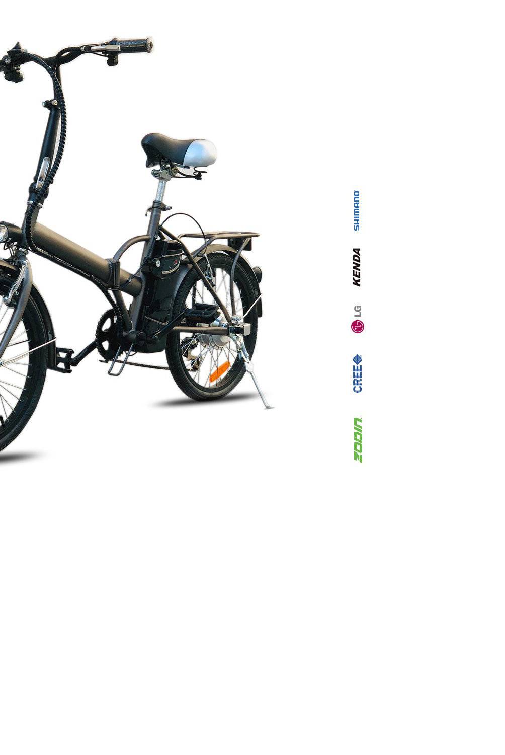 ZODIN - Bicicleta Aro 20" Electrica Plegable Antracita