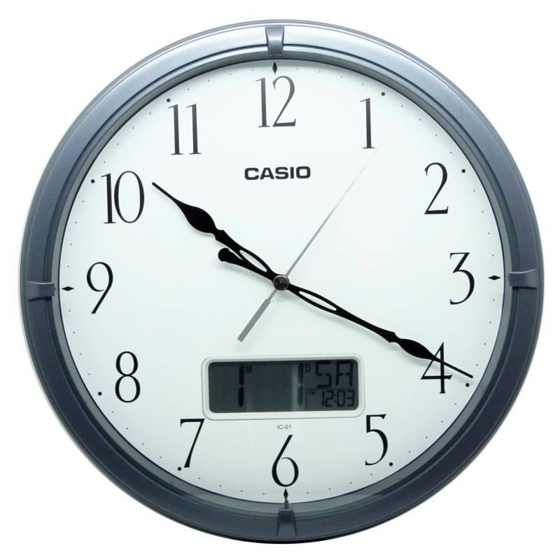 Casio - Reloj Mural Clásico Calendario