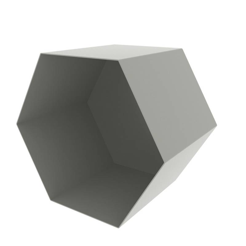 DESIGN BITE - Caja hexagonal  Gris