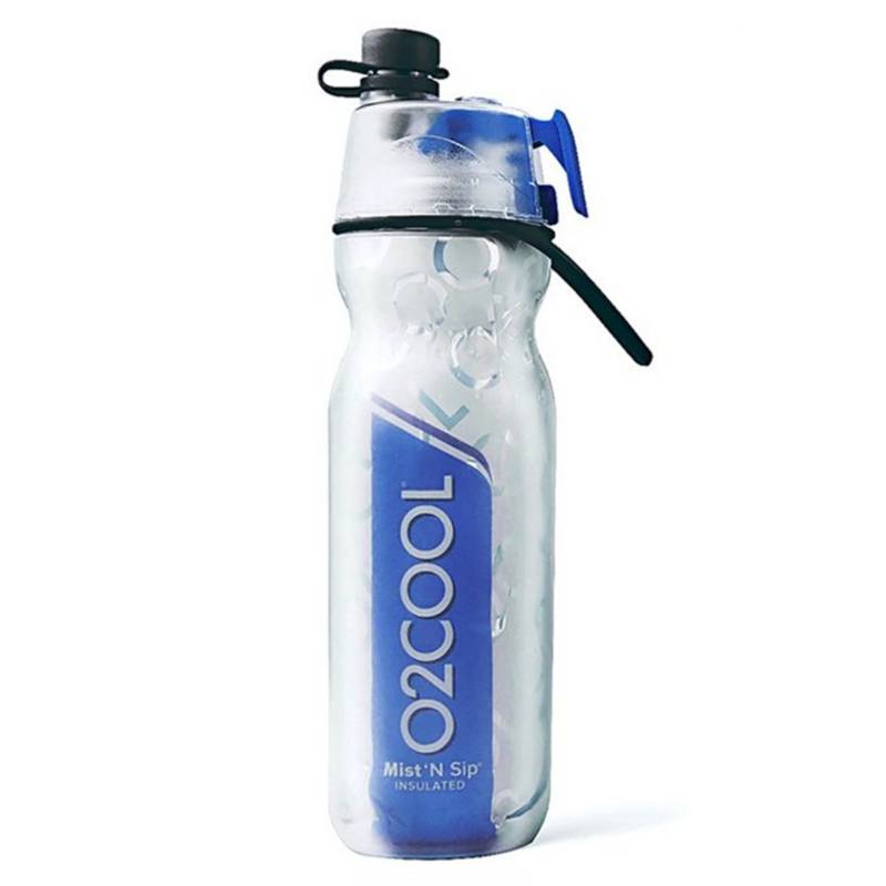 SUNSKY - Botella de Agua con Rociador 590 ML Azul