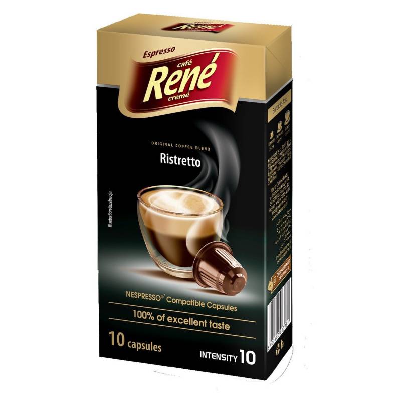 CAFE RENE - Pack 60 Cápsulas Premium René Mix para Nespresso
