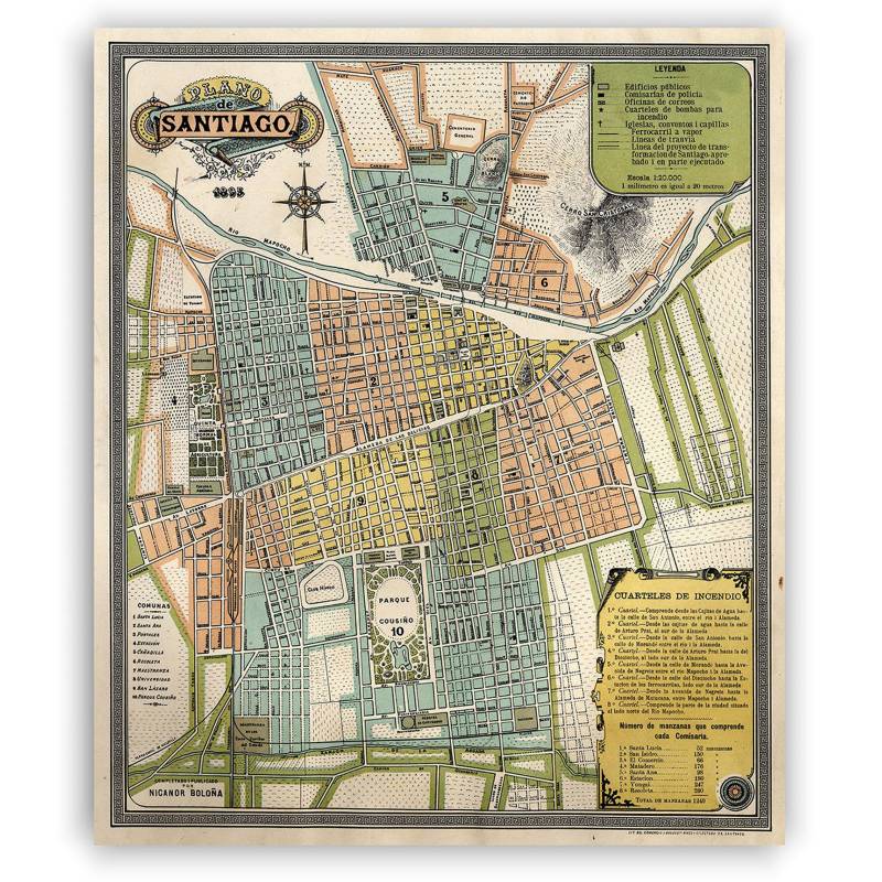 MAPPIN - Mapa de Santiago Antiguo