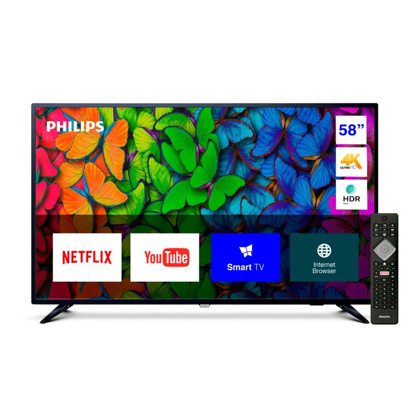 PHILIPS - LED 58" 58PUD6513/44 4K Ultra HD Smart TV