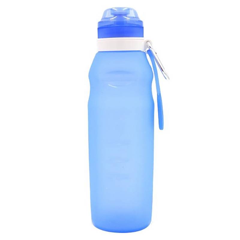 SUNSKY - Botella de agua plegable azul