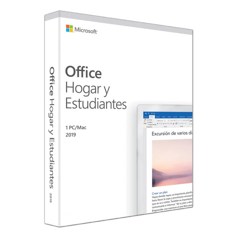 MICROSOFT - Microsoft Microsoft Office 2019 Tarjeta de Clave de Producto