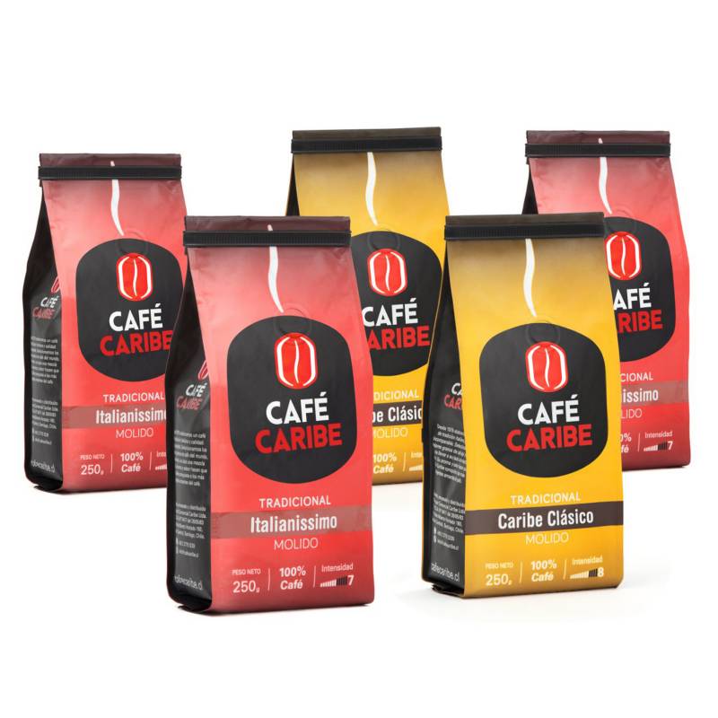 CAFE CARIBE - Pack Tradicional / Café Molido 1.250g