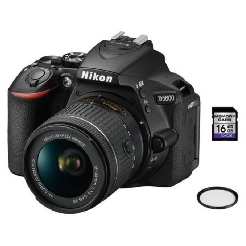 NIKON - Lente Nikon D5600 18-55Mm + 16Gb Sd + Control