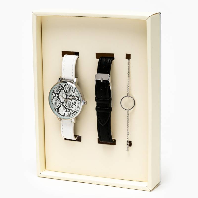 University Club - Set Reloj Silver Snake 901S
