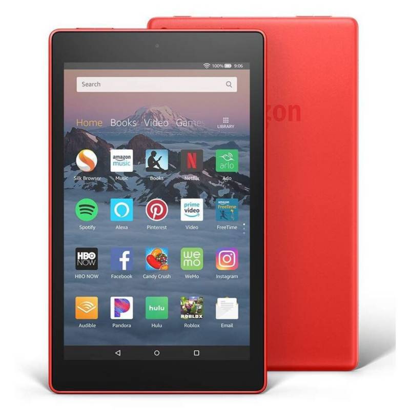 AMAZON - Tablet Alexa Nuevo Fuego 8 HD 16GB Rojo