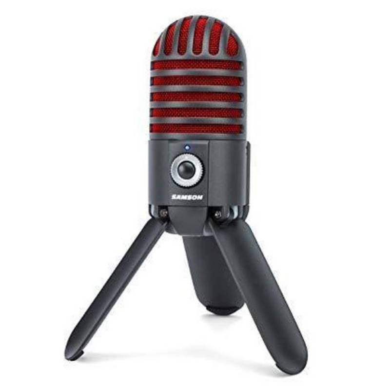 SAMSON - Micrófono Estudio Meteor USB-Negro/Rojo Edicion Limitada