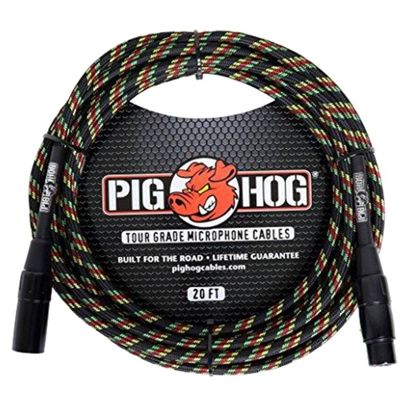 MALCREADO9583 - Cable Pig Hog Phm20Ras Rasta Stripe Woven High