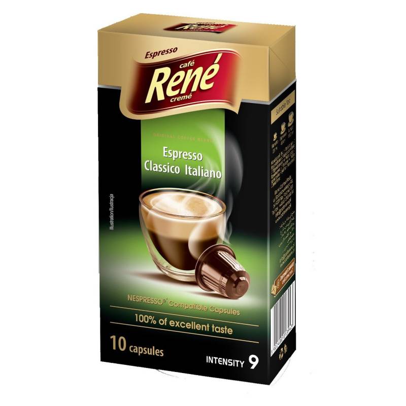 CAFÉ RENÉ - 100 Cápsulas René Espresso Italiano