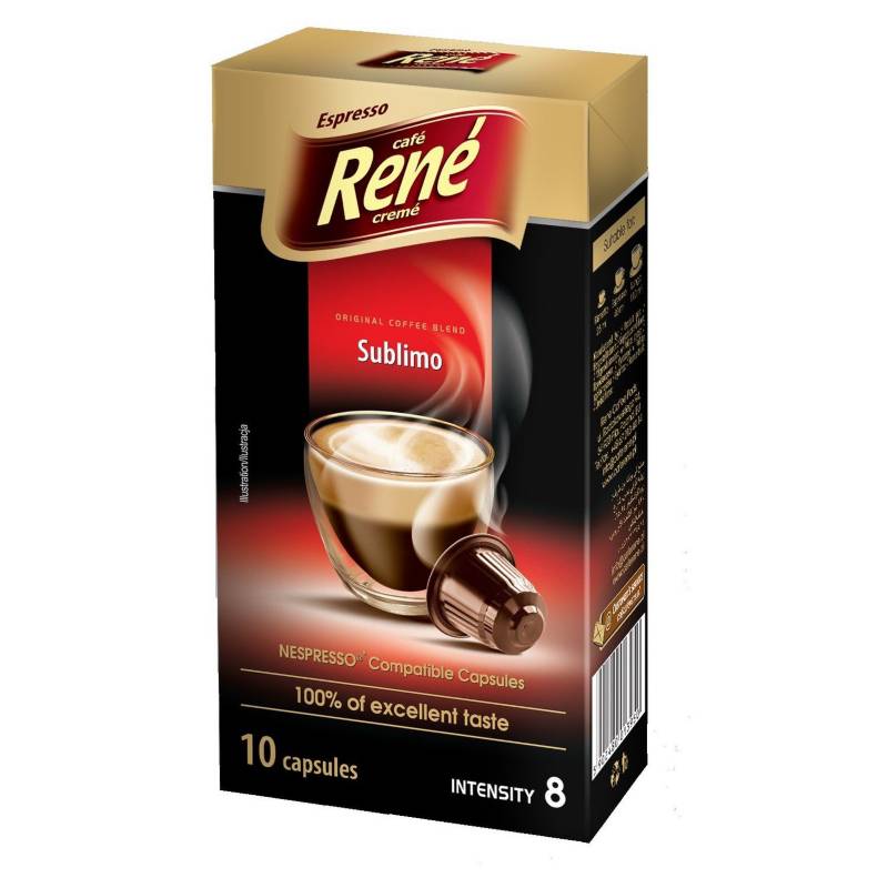 CAFÉ RENÉ - 100 Cápsulas René Espresso Sublimo