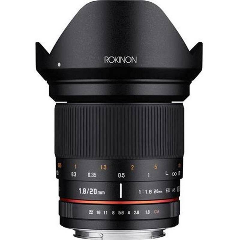ROKINON - Gran Angular 20mm F1.8 para Sony E ED Rokinon