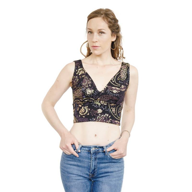 NATALIA SEGUEL Crop Top Vera Fiesta - Falabella.com