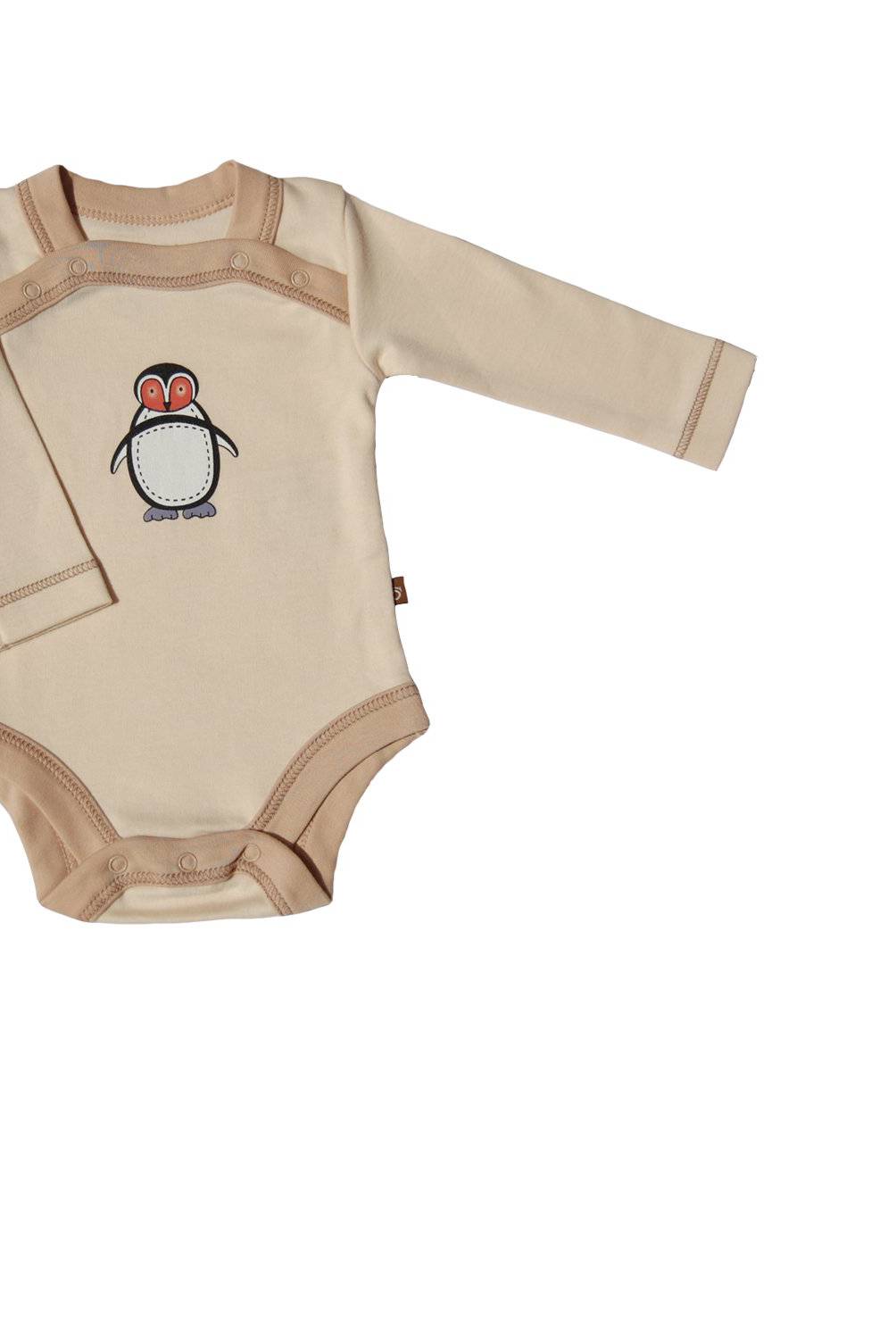 BABY CAMPOO - Body Bebé Algodón Pima Orgánico Pola Pingüino