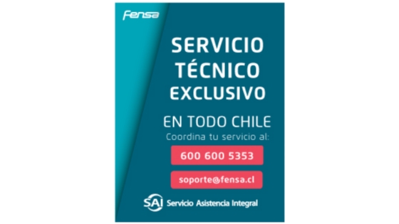 Tu refrigerador Advantage 5500E de Fensa tiene una cobertura de Arica a Punta Arenas, con la Red de Servicios Exclusivos de Asistencia Integral, SAI.