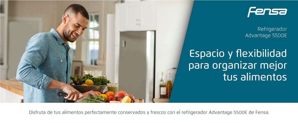 Descubre el refrigerador Advantage 5500E de Fensa y disfruta de tus alimentos perfectamente conservados.