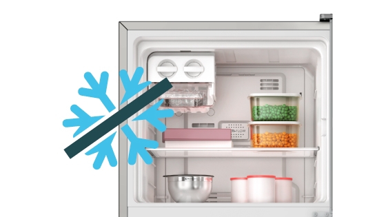 El refrigerador Advantage 5300  no acumula escarcha en el freezer debido a su sistema de Frost Free automático