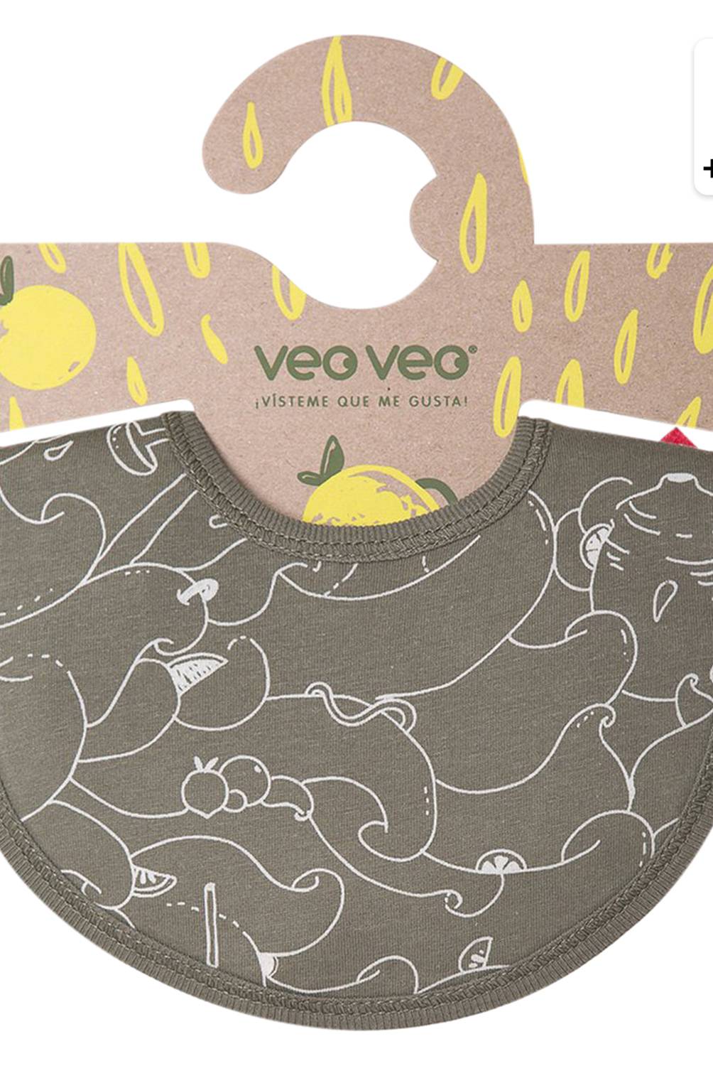 VEO VEO - Babero Impermeable Verde Limonada