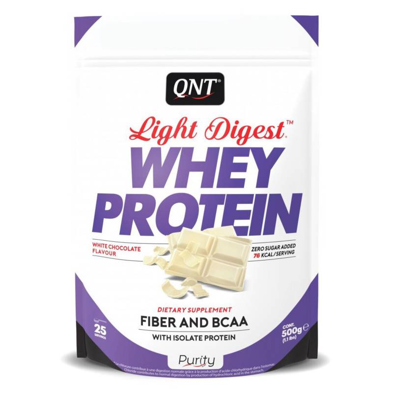QNT - Proteína Light Digest Chocolate Blanco 500 gr