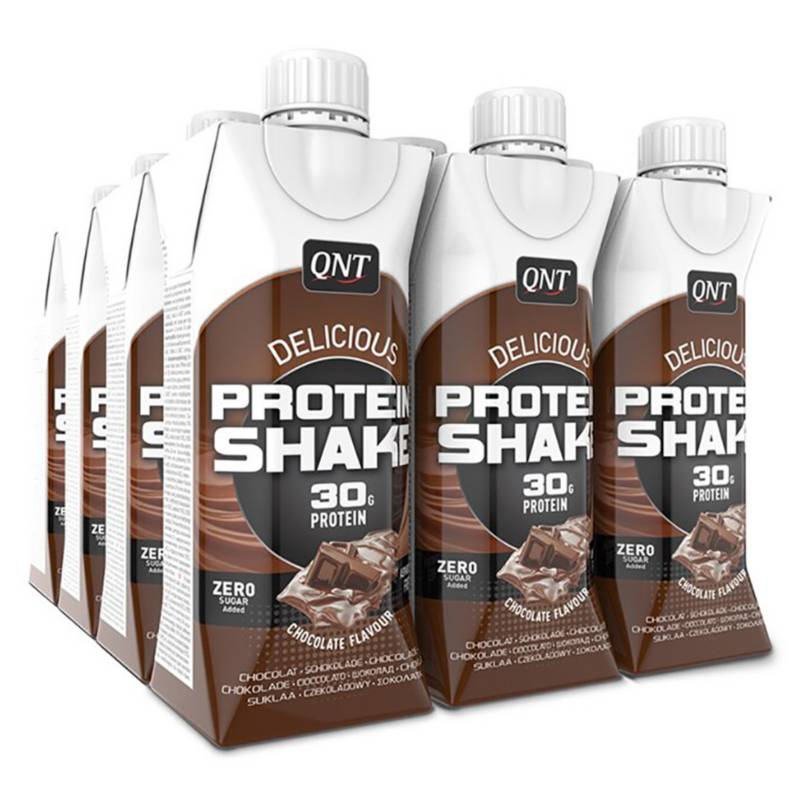 QNT - Bandeja de 12 Shakes Proteína Chocolate