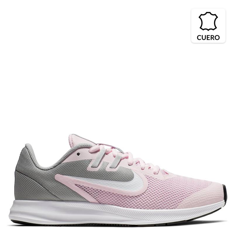 Nike - Downshifter 9 (GS) Zapatilla Ni?a Cuero Rosada