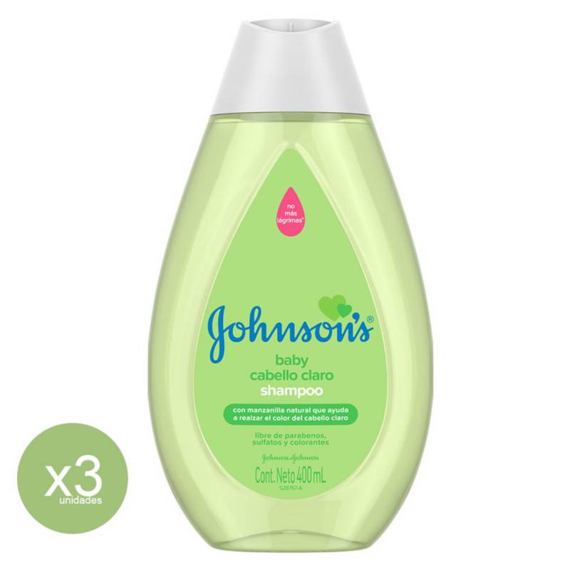 Johnsons Y Johnsons - Shampoo Manzanilla Johnsons Baby 400Ml X 3 Unid