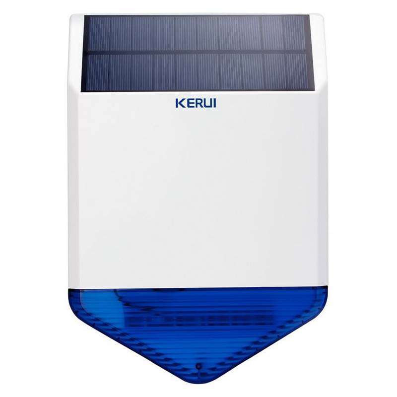 KERUI - Kerui Sirena Inalámbrica con Panel Solar Kerui Smarthome