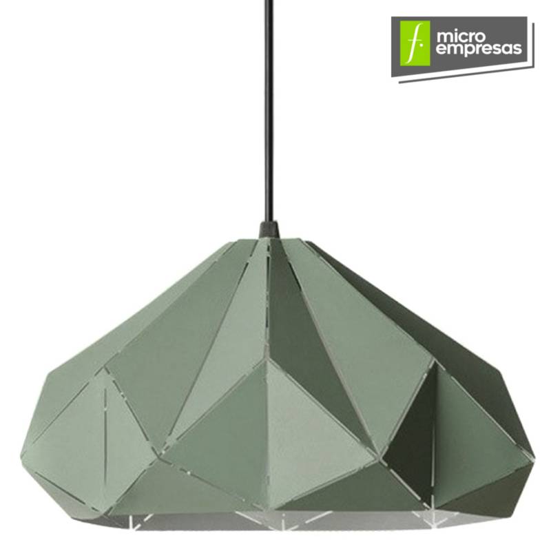 LUP - Lámpara Colgante Origami Verde