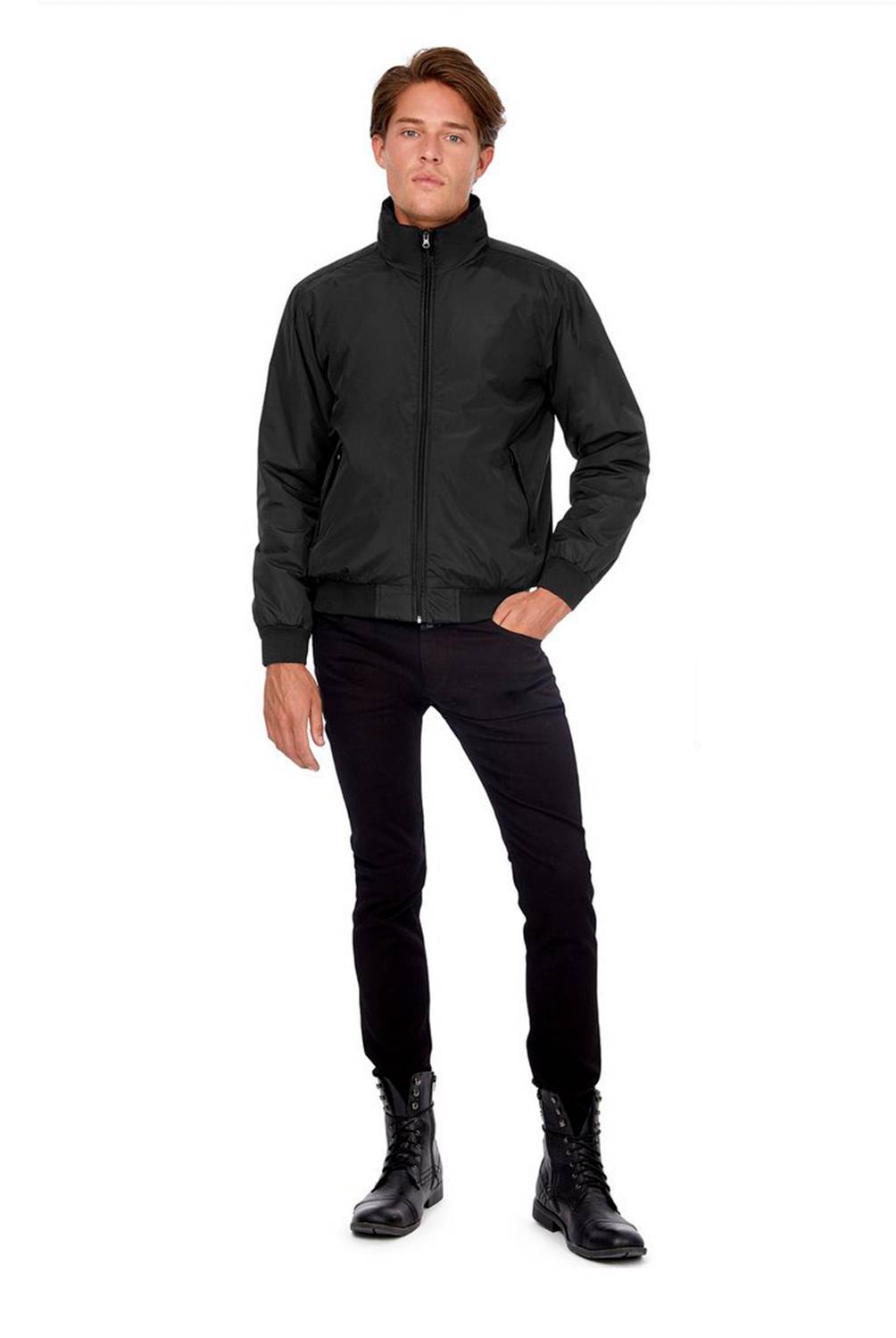 B&C COLLECTION - Chaqueta Impermeable Hombre Crew Bomber
