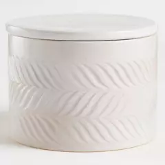 CRATE & BARREL - Contenedor De Ceramica Pequeño Fern Crate & Barrel