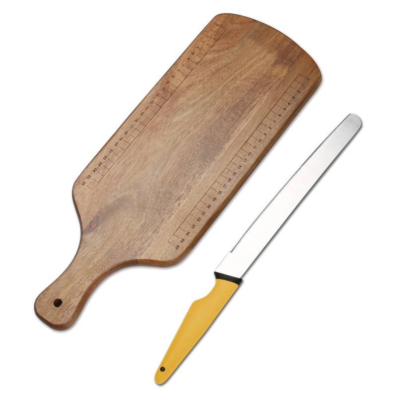 KW - Tabla madera + cuchillos 2 Piezas
