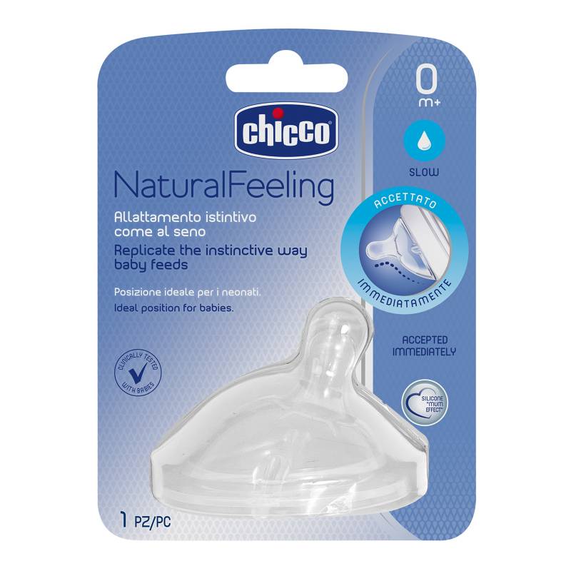 CHICCO - Tetina Natural 0M Flujo Regular
