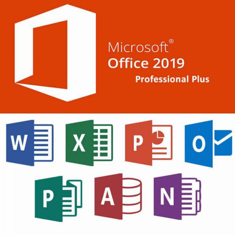 MICROSOFT - Microsoft Licencia Office 2019 Pro Plus Hogar y Empresa