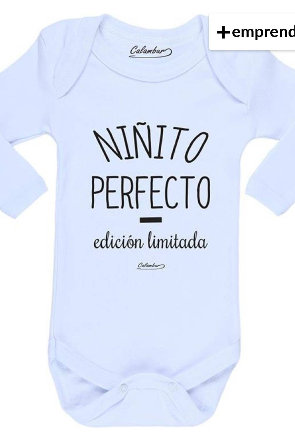 CALAMBUR - Body Bebé Niño Niñito Perfecto Edición Limitada