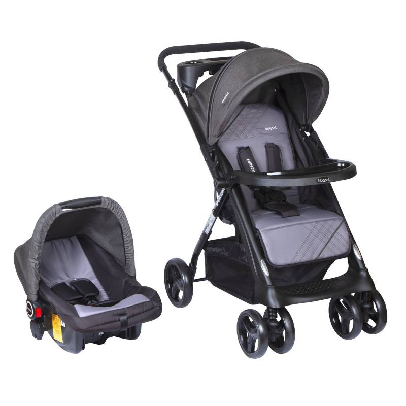 BBQOOL - Coche Travel System Speedway Gris.