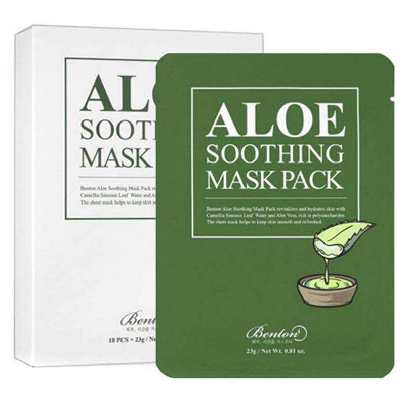 BENTON - Mascarilla Aloe Soothing Mask - Pack 10 unidades