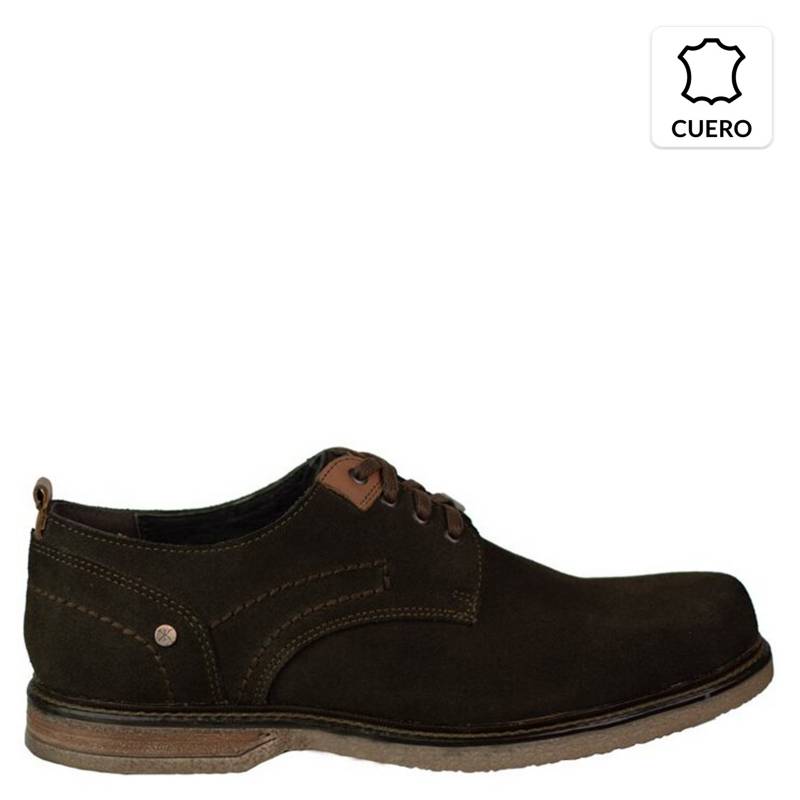 KAROSSO - Zapato Hombre 100% Cuero Valdo Low Cafe