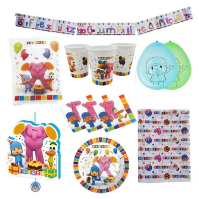 Pack Cumpleaños Pocoyó x 18 Cotillón Pocoyo - Cotillón Activarte