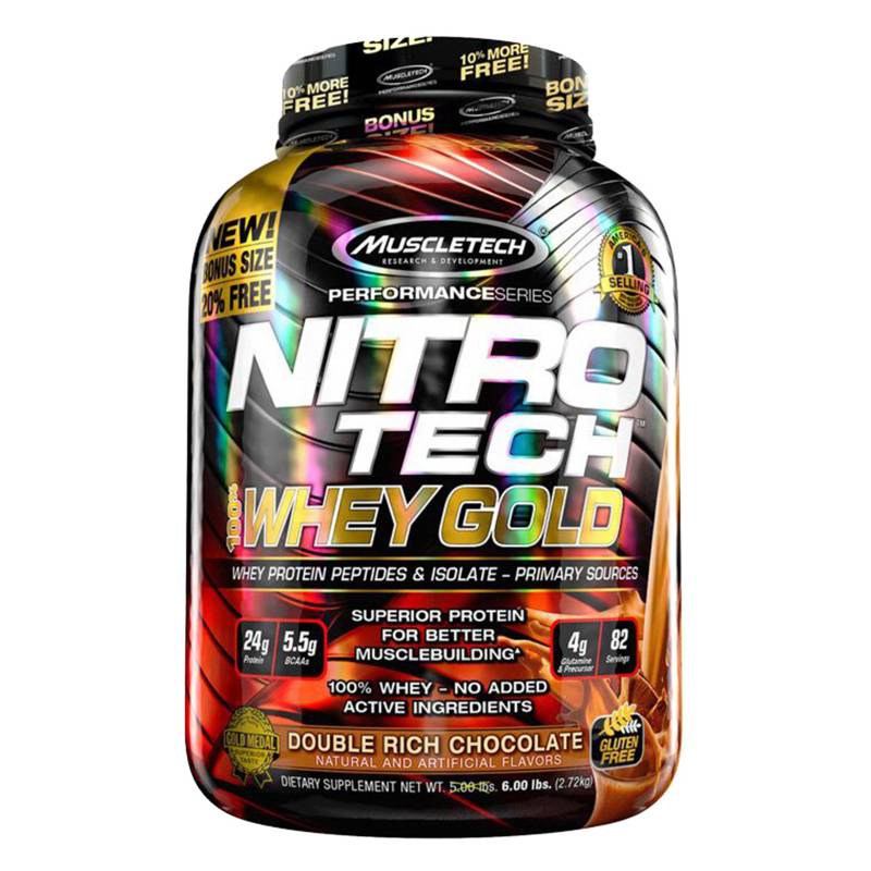 S/M - Suplemento Nitro Whey Gold 5,5 Lbs - Muscletech