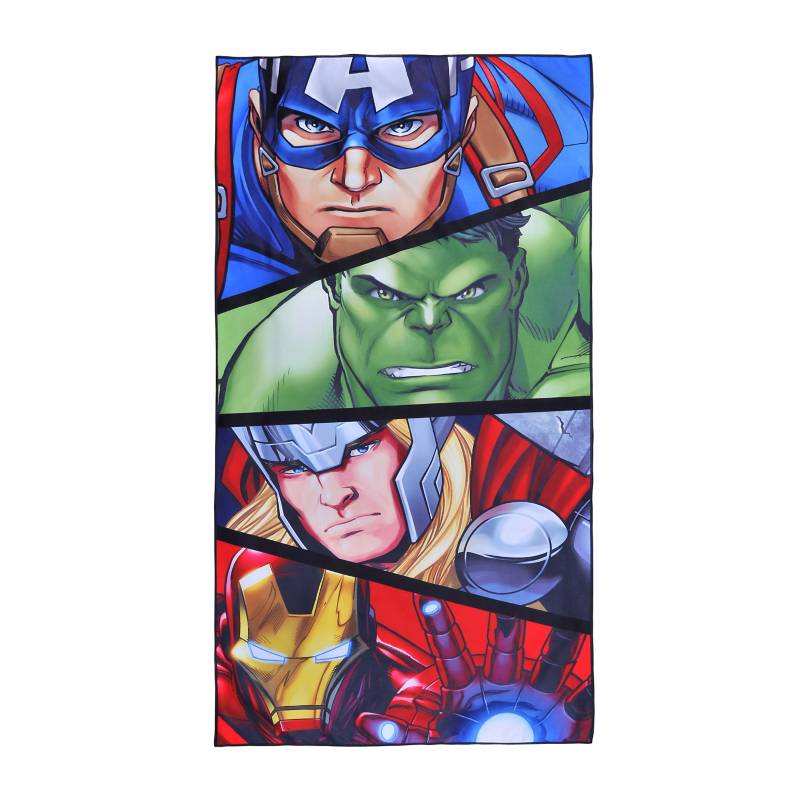 MARVEL - Toalla Playa Suede 70x140 Avengers Face
